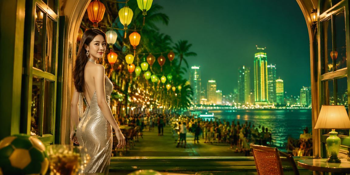 Người dùng Nha Trang đặt cược thể thao trực tuyến trong quán cà phê ven biển buổi chiều